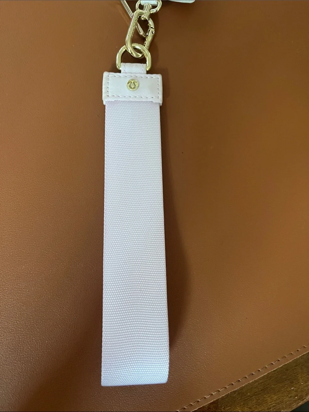 Lululemon Small Pink Strap Wristlet with Cream Coin Pouch NWOT